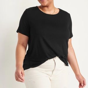 Old Navy Black Luxe Tee